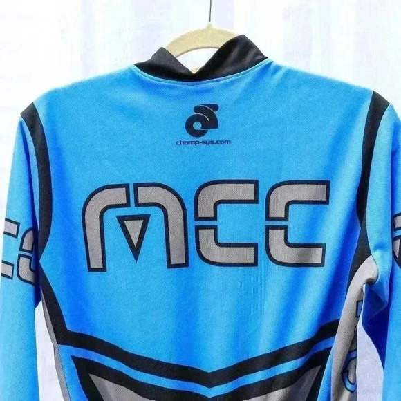 Champ-Sys Monson Cycle Size Large long sleeve mock neck full zip cycling shirt - Picture 5 of 11